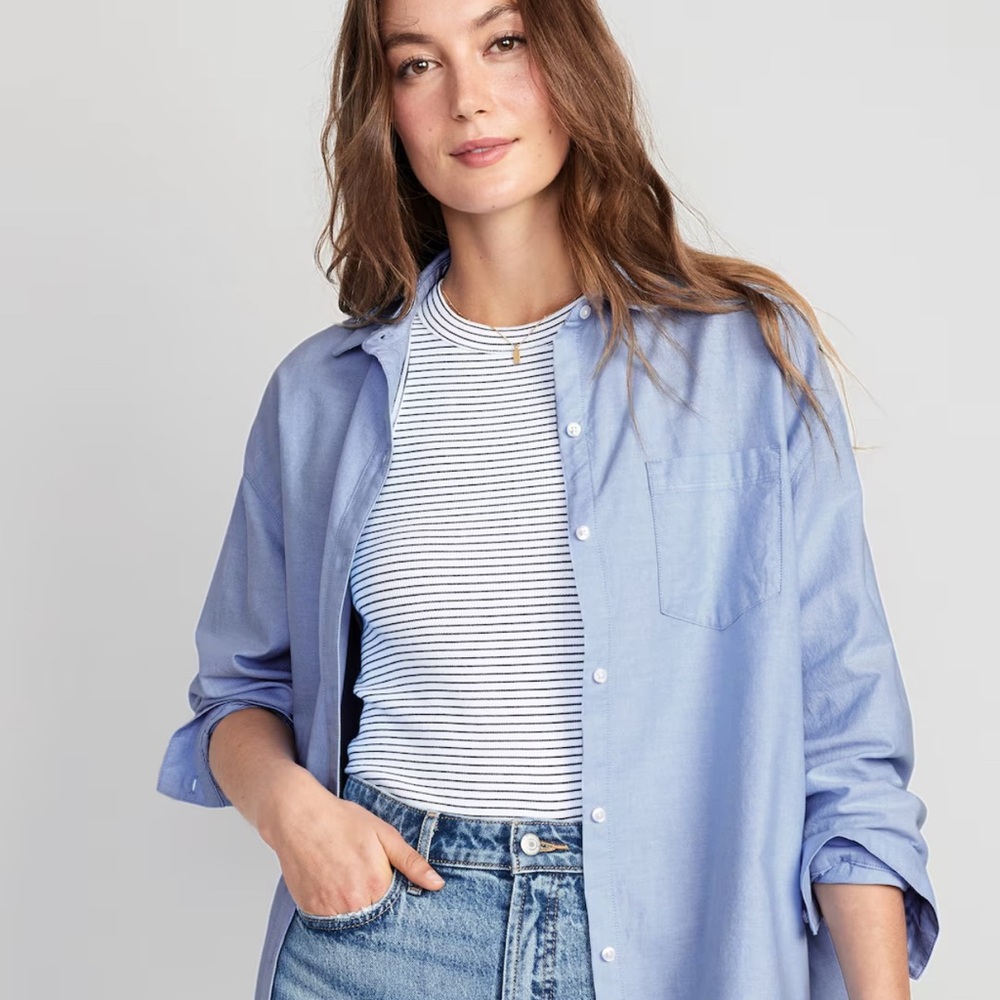 NWT Old Navy Light Blue Button Down Shirt